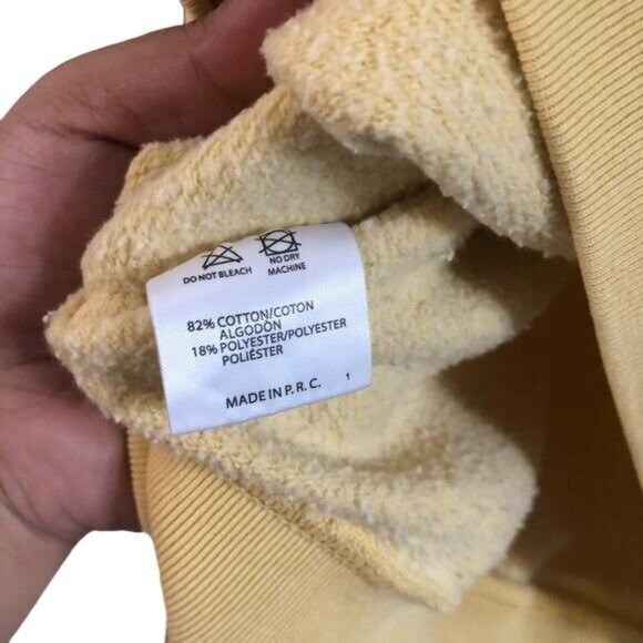 Brandy Melville Womens Yellow Honey Embroidered Sweatshirt One Size - Picture 6 of 6